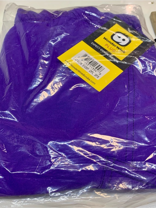 WonderWink Pants - NWT WonderWink Plus Scrub Pants Purple 3X New in Package